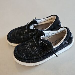 Hey Dude Wally Youth Stretch Black